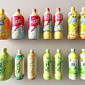 Beverage Coke Sprite Soda Cans Bottles Coke Bottles Beverage Drinks Fanta 3d model
