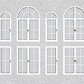 windows french windows european windows retro casement windows curved windows doors and windows 3d model