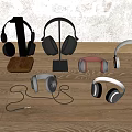 Headphone combination 3d model