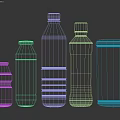 Assorted Bottled Beverages Including Mineral Water Soda And Fruit Drinks