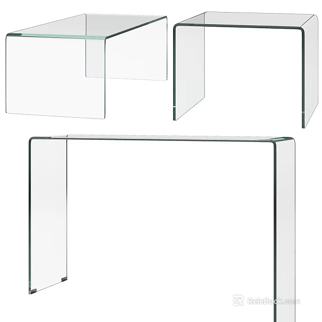 Transparent Glass Modern Design Sleek Structure for Home Decor and Interior Use 3d model 
