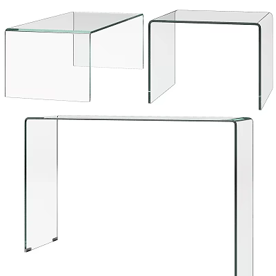 Transparent Glass Modern Design Sleek Structure for Home Decor and Interior Use 3d model