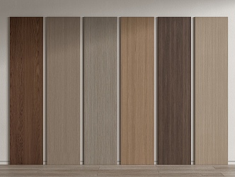 Modern wall panel wood veneer wall panel wall veneer board wood veneer background wall 3d model