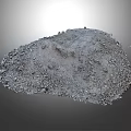 Gray Gravel Pile With Rough Texture And Irregular Natural Stone Pieces