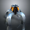 Mechanical gripper 2 gripper chain gripper hand vise tool hardware tool processing tool 3d model