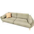 Double sofa 3d model