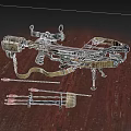 Hunting Compound Bow With Scope Arrows And Quiver Displayed On Wooden Floor