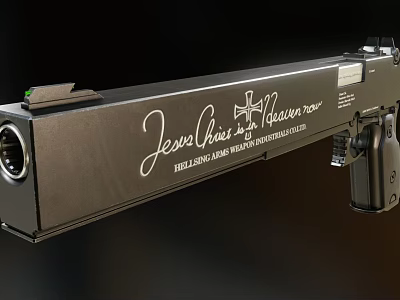 Modern pistol long pistol 3d model Modern pistol long pistol 3d model