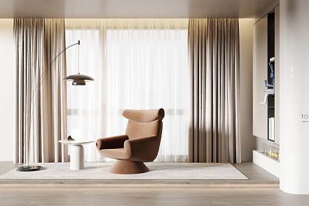 Modern Curtains 3d model