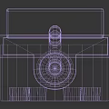 Heavy Duty Industrial Equipment Featuring Square Base Long Rod And Circular Holes