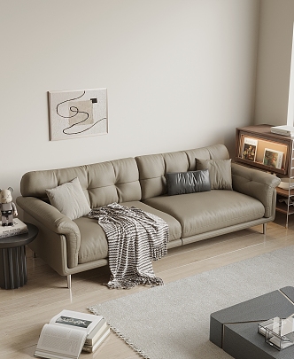 Modern double sofa 3d model