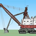 Large Industrial Crawler Crane With Red White Structure Heavy Duty Boom And Tracked Undercarriage