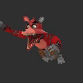 Red Mechanical Cartoon Character Electric Toy With Adventure Style Design