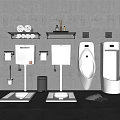 White Toilet in Modern Bathroom with Sleek Ceramic Design and Clean Fixtures