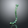 Elegant Green Beaded Bracelet With Carved Pattern Natural Stone Fashion Jewelry Accessory
