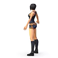 Stylish 3D Female Anime Character With Short Hair Black Vest Shorts And Long Boots