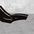 Modern Lounge Chair With Sleek Curved Lines And Minimalist Design
