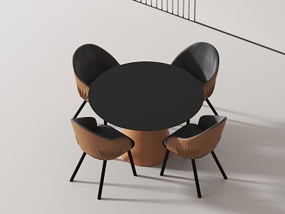 Modern leisure tables and chairs 3d model