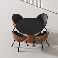 Modern leisure tables and chairs 3d model