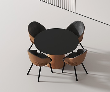 Modern leisure tables and chairs 3d model