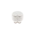 Plush Faux Fur Stool With Sleek Metal Base For Modern Interior Design