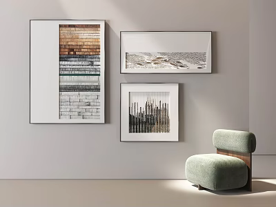 Abstract Paintings As Contemporary Wall Art Decor For Modern Interior Home 3d model