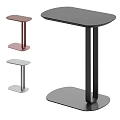 Modern Side Tables With Sleek Metal Frames In Multiple Colors Design 3d model