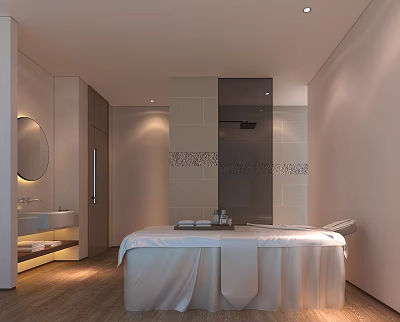Modern Spa Massage Spa Room 3d model