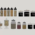 Ceramic Storage Jars For Pasta Grains Coffee And Fruits With Airtight Lids