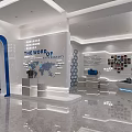 Modern Exhibition Hall Interior With The World Of Display And Photo Wall Design