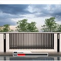 Modern landscape wall landscape wall community wall landscape wall wrought iron wall 3d model