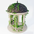 European-style pavilion repass 3d model