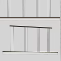 Modern Linear Chandelier with Metal Frame and LED Light Fixture for Dining Room