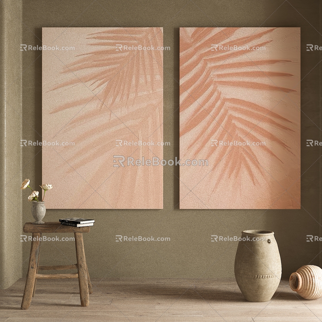 Quiet Wind Decorative Painting 3d model