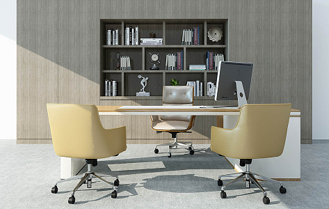 Office Desk and Chair 3d model