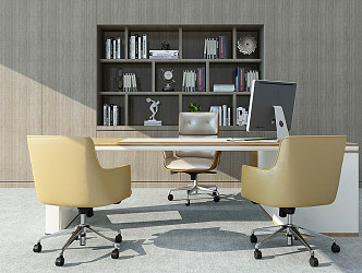 Office Desk and Chair 3d model