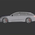 Blue Audi Station Wagon With Sleek Modern Exterior And Sporty Wheels