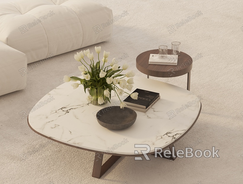 Modern coffee table model