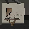 Duanjing strip case hanging pictures into the house 3d model