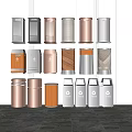 Modern trash can 3d model