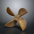 Three Bladed Metal Daily Living Product With TH30 Mark As Home Essential Item
