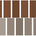 Modern Wood Grain Wall Panels With Vertical Stripes In Brown Gray Beige For Interior Decor