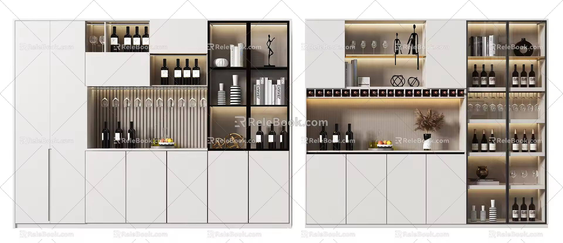 Modern Wine Cabinet 3d model