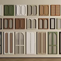 Diverse Wardrobe Doors With Glass Panels Louvered And Arched Designs In Multiple Colors