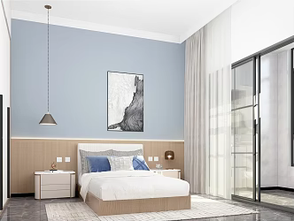 Simple Single Apartment Modern Apartment 3d model