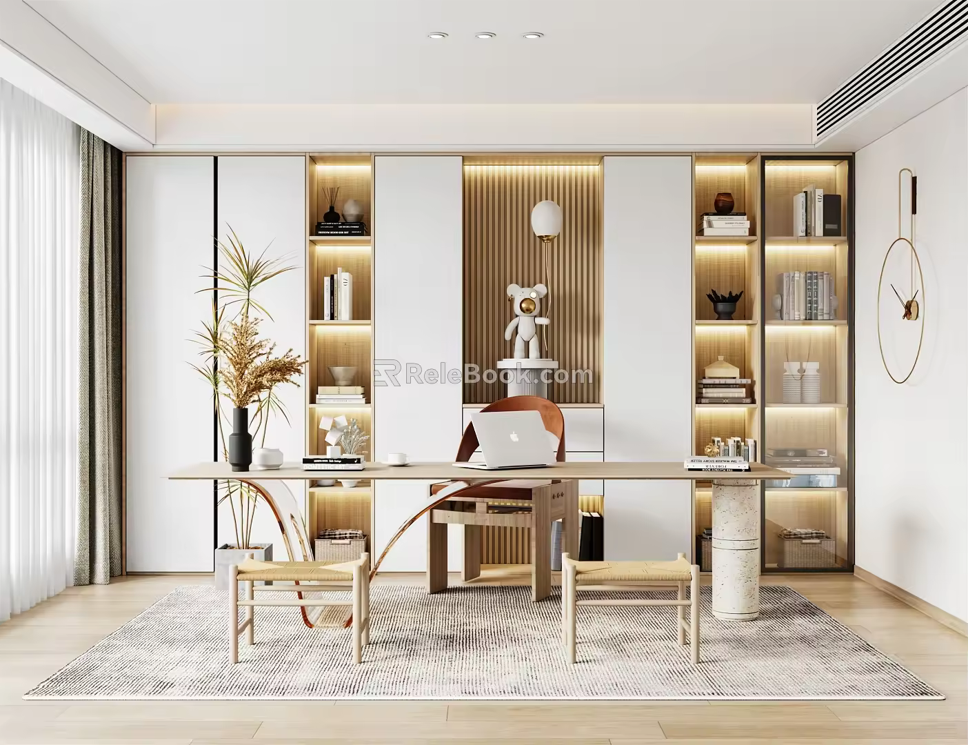 Modern study 3d model