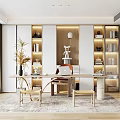 Modern study 3d model