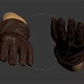 Brown Genuine Leather Gloves With Warm Lining And Natural Texture For Stylish Look
