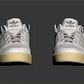 Adidas White Casual Sneakers With Three Stripes And Cream Rubber Soles