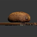 Fresh Baked Loaf Of Bread On Wooden Cutting Board With Texture